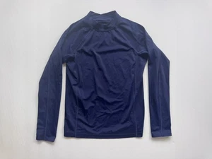 Lands' End Rash Guard UV Shirt Jungen Langarm Schwimmen marineblau Medium 10-12 - Bild 1 von 3