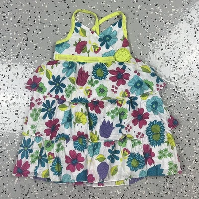Vestido de sol sin mangas Penelope Mack para niñas talla 4 flor multicolor Foto 1 de 4