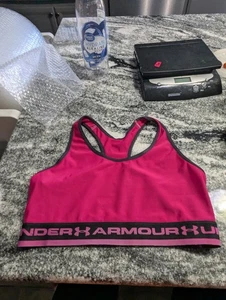 UA Damen Under Armor Sport BH Hot Pink Größe S - Bild 1 von 2