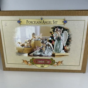 Grandeur Noel 2003 Porcelain Angel Set Collector’s Edition Christmas Decor New - Picture 1 of 9
