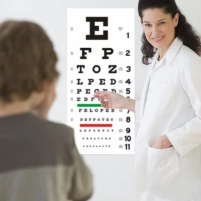 Snellen Eye Chart, Eye Chart 20 Feet Low Vision Eye Test Chart for Eye Exam Test - Image 1 of 4