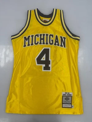 Camiseta Mitchell and Ness Auténtica Chris Webber Michigan Nueva Con Etiquetas Para Hombre Mediana Foto 1 de 4