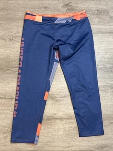 Under Armour Girls Mix Master Capris Orange Blue 1289883  Size Medium - Picture 1 of 6