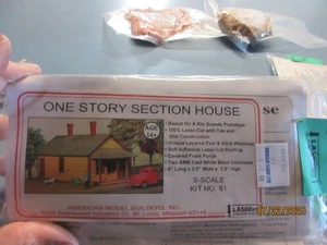 American Model Builders LaserKit S Scale Kit #81 One Story Section House - Picture 1 of 1