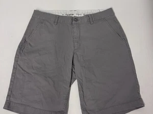 Fox Racing Shorts Mens 34 Gray Flat Front Cotton Poly Blend Comfort Casual - Picture 1 of 6