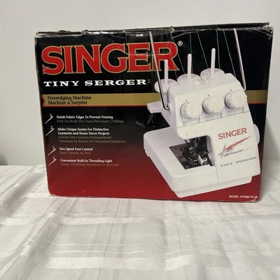 SINGER TINY SERGER MODEL# TS380 Plus Overedging Sewing Machine WORKS GREAT - Image 1 of 4