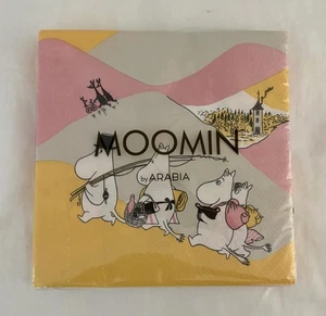 Moomin Paper Napkins 2022 Mint New 20 Family Time 33 Cm 6.5" Sealed Package - Picture 1 of 4
