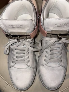 Cerradura y llave BUSCEMI | GRIGIO PERLA ROSA PANNA 225809 tops de cuero talla 39 - Imagen 1 de 5