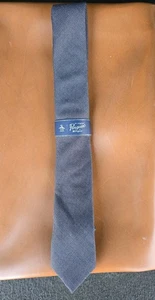 Original Penguin by Munsingwear Tie Gray MicroDot Polyester Rayon Men’s Necktie - Picture 1 of 11