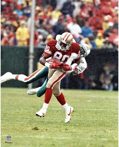 Jerry Rice San Francisco 49ers Unsigned Reception Photograph Cover