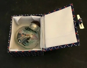 Glas Schnupftabakflasche Shu Shu Orientalisch - Bild 1 von 2