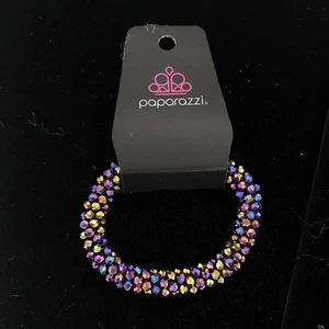 Paparazzi Fashion Jewelry Wake Up And Sparkle Multicolor Stretch Bracelet - Picture 1 of 2