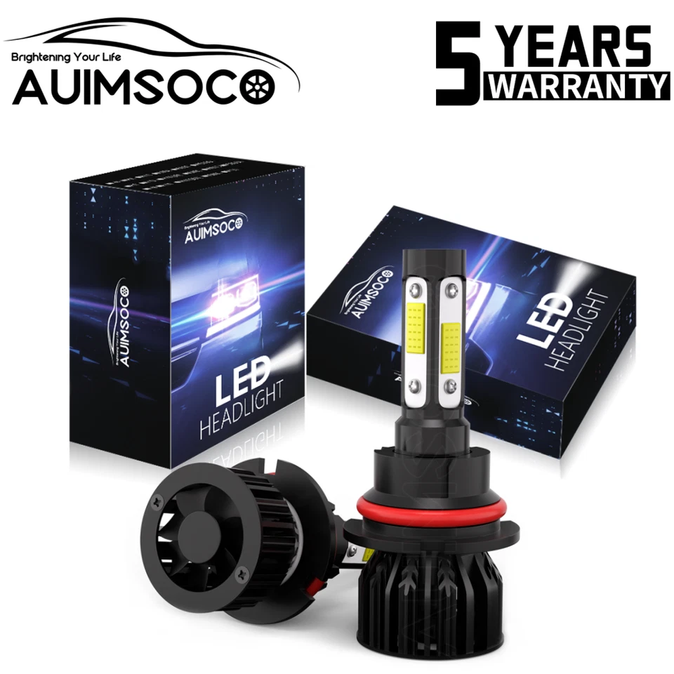 For Mercury Grand Marquis 1998-2005 9007 Front LED High/Low Beam Headlight Bulbs - Image 1 of 4
