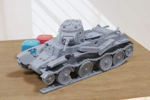 Destroyed Cavalry Tank BT-7 - 3D Printed Miniature Wargaming Combat Vehicle - 28 - Bild 1 von 5