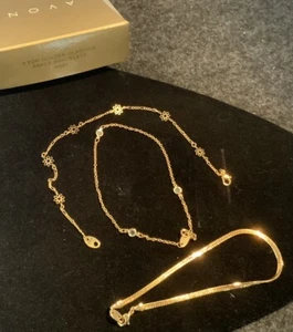 Pulseras-tobilleras vintage Avon Golden Classics 3 - Imagen 1 de 8