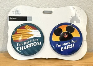 NEU AUF KARTE DISNEY KNÖPFE ICH BIN HIER FÜR DIE CHURROS! & ICH BIN HIER FÜR DIE OHREN! - Bild 1 von 5
