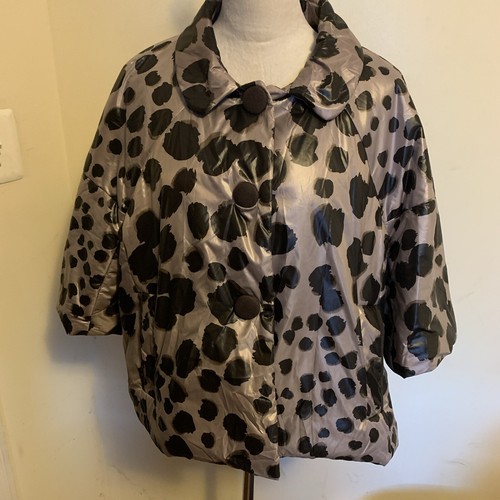 Moschino giubbino imbottito donna economico e chic Aeffe Spa beige marrone stampato 14