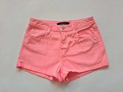 Pantalones cortos de mezclilla rosa de tiro alto marca J talla 24 Foto 1 de 4