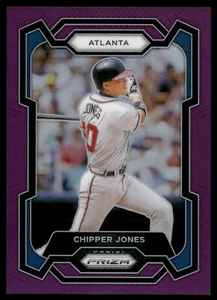 2024 Panini Prizm Baseball CHIPPER JONES PURPLE PRIZM 17/99 #15 ATLANTA - Picture 1 of 2