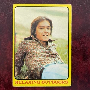 1971 Topps THE PARTRIDGE FAMILY Set "RELAXING OUTDOORS" #23 DAVID CASSIDY VGX/EX - Picture 1 of 2