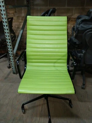 2006 Eames Herman Miller High Executive  Aluminum Group Desk Chair leather - Image 1 of 4