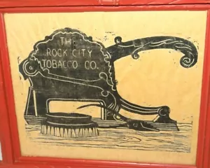 Tagliere tabacco Rock City WOODCUT stampa artistica M.B. Hicks artista firmato edizione limitata - Foto 1 di 11