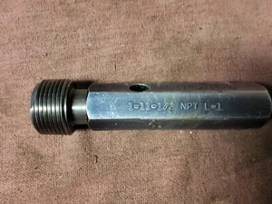 1"- 11 1/2 NPT L1 TUBO ROSCA TAPÓN MEDIDOR 1.0 REGAL-BELOIT N.P.T. NACIONAL - Imagen 1 de 3