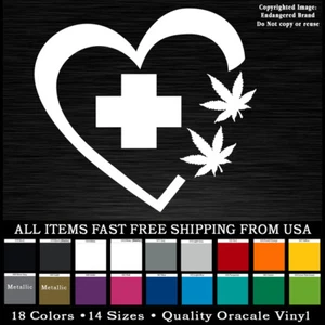 Marijuana Medical Heart Paws , NM New Mexico Weed, 4:20 Sticker Dope - Picture 1 of 10