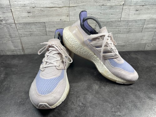 Adidas Sneakers Donna 9M Ultraboost 21 Scarpe da Corsa Blu Biege Atletiche