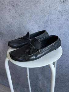 Baldinini Leder Halbschuhe Damen Schwarz Größe EUR 37,5 Luxus Italienische Schuhe - Bild 1 von 24