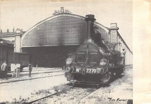 AL13-41B) STAZIONE DI VENTIMIGLIA BOURBONNAISE MANOVRA TRENO VAPORE IMPERIA - Imagen 1 de 2