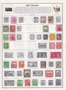 MINT & USED NEW ZEALAND ON HARRIS ALBUM PAGES - 115 STAMPS AT 10C EACH - Picture 1 of 9