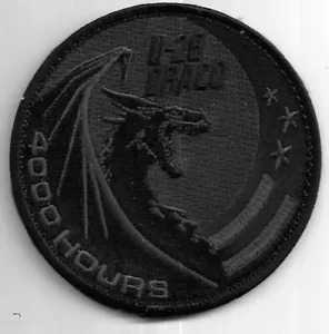 USAF PATCH U-28 4000HRS SPECIAL OPERATIONS DRACO US AIR FORCE SQUADRON PATCH - Picture 1 of 1