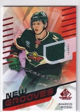 2022-23 UD SP GAME USED NEW GROOVES ROOKIE JERSEY WILD - MARCO ROSSI