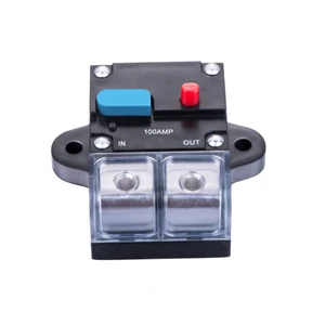 0/4 GAUGE 100 AMP Car Stereo 12-48V Inline Power Circuit Breaker CB-08-100A - Picture 1 of 3