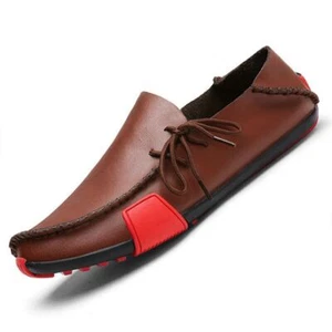 Freizeit Herrenschuhe Halbschuhe Lederschuhe Handarbeit bequem Fahrturnschuhe  - Bild 1 von 22
