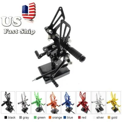 Juego de estriberas CNC Fit GSXR600/750/1000 2000 2001-2004 reposapiés reposapiés estriberas Foto 1 de 4