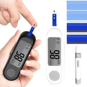 Blood Glucose Meter Diabetes Testing Machine Blood Sugar Meter + 50 Test Strips - Picture 1 of 12