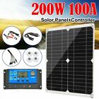 200w Solar Panel Kit 100a 12v Battery Charger Controller Caravan Boat Outdoor Us