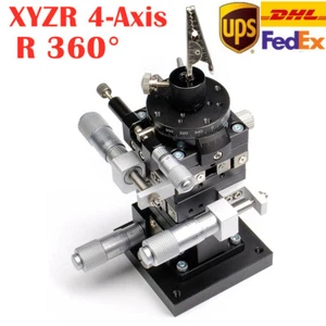 Precision XYZR 4-Axis Manual Linear Positioning Stage Bearing Tuning Slide table - Picture 1 of 6