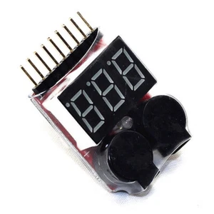 Buzzer 1-8S Lipo Alarm Warner Schutz·Checker Voltage heiß Pieper Q8G9 LED 9CJ1 - Bild 1 von 12