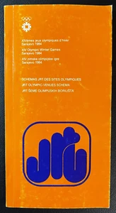 1984 Sarajevo Olympic Games JRT Venues Schema Guide VTG Winter Yugoslavia XIV! - Picture 1 of 3
