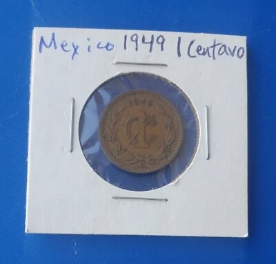 MONEDA DE 1 CENTAVO MÉXICO 1949 Foto 1 de 2