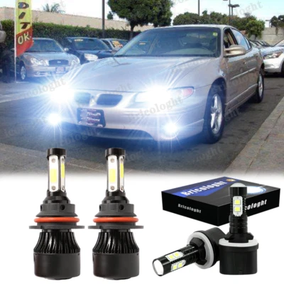 For Pontiac Grand Prix 1997-2003 - 4Side 9007 LED Headlight + 880 Fog Light Bulb - Image 1 of 4
