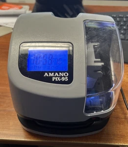 Reloj de Tiempo Electrónico Amano PIX-95 Sin Llave Funciona - Imagen 1 de 3