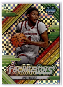 2024-25 Bowman University Chrome #F-11 Ace Bailey Facilitatori X-Fractor - Foto 1 di 2