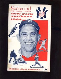 1964 MLB Program Boston Red Sox at New York Yankees VGEX - Picture 1 of 1