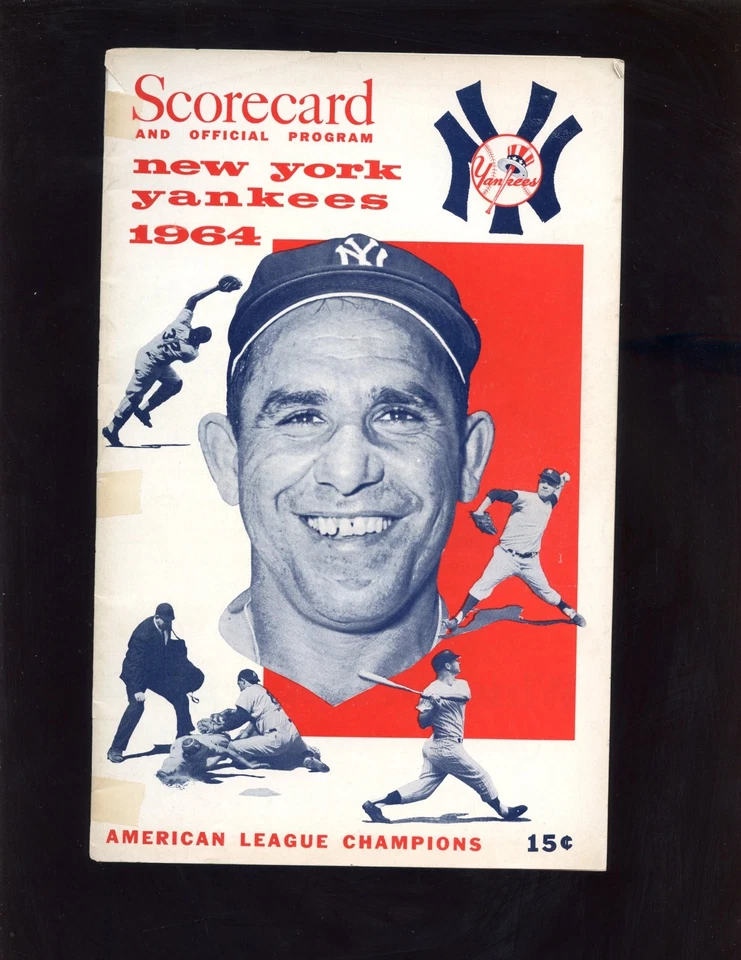1964 MLB Program Boston Red Sox at New York Yankees VGEX - Image 1 of 1