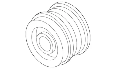 Genuine Volkswagen Alternator Pulley 06L-903-219-C - Image 1 of 2