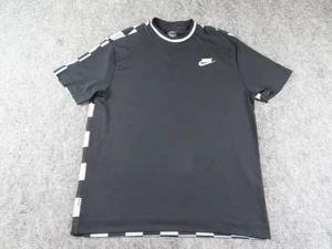 Nike Sportswear Shirt Herren Large schwarz kariert Sportpaket Sportshirt NSW - Bild 1 von 13